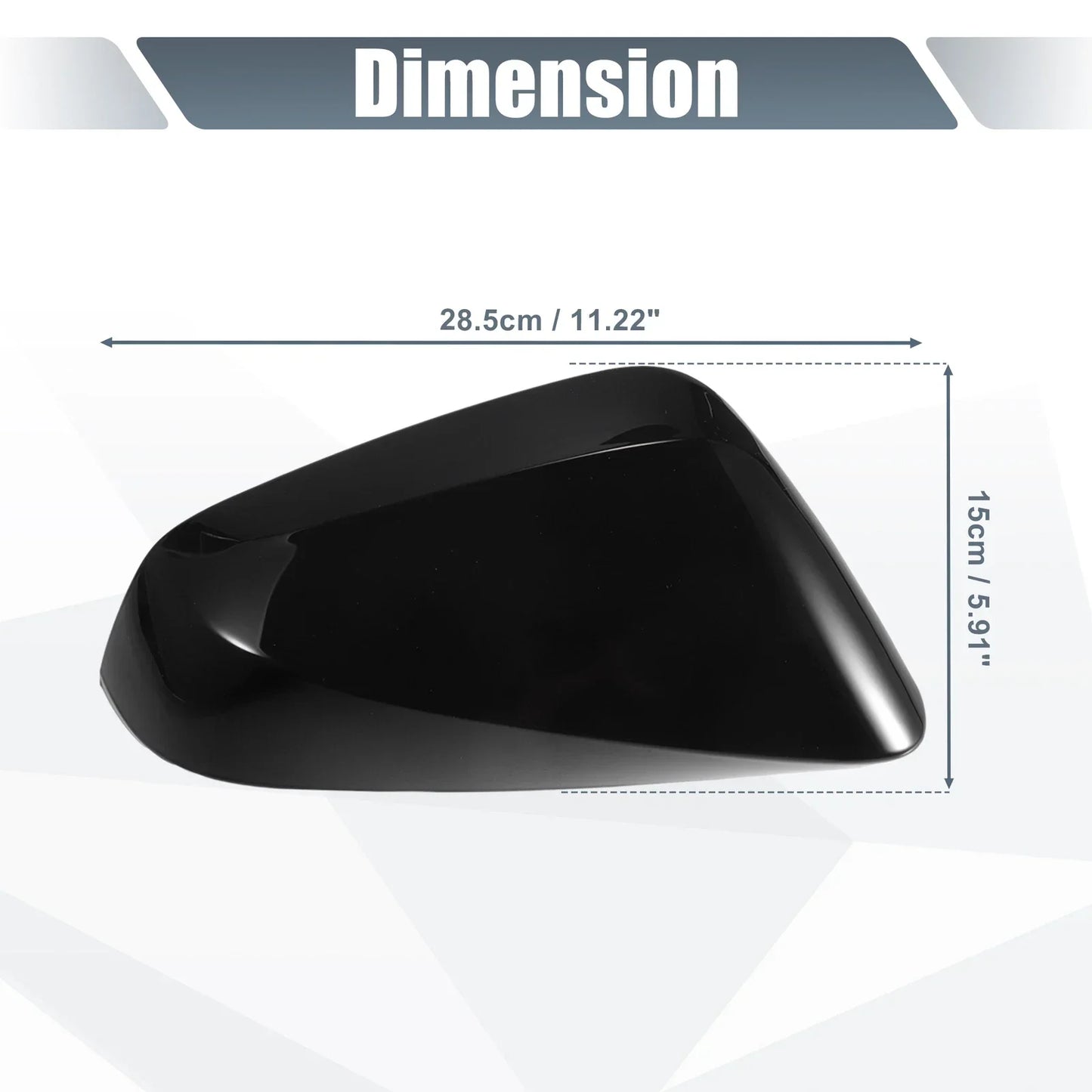 Gloss Black Rearview Mirror Cover Caps for Lexus RX (2023)