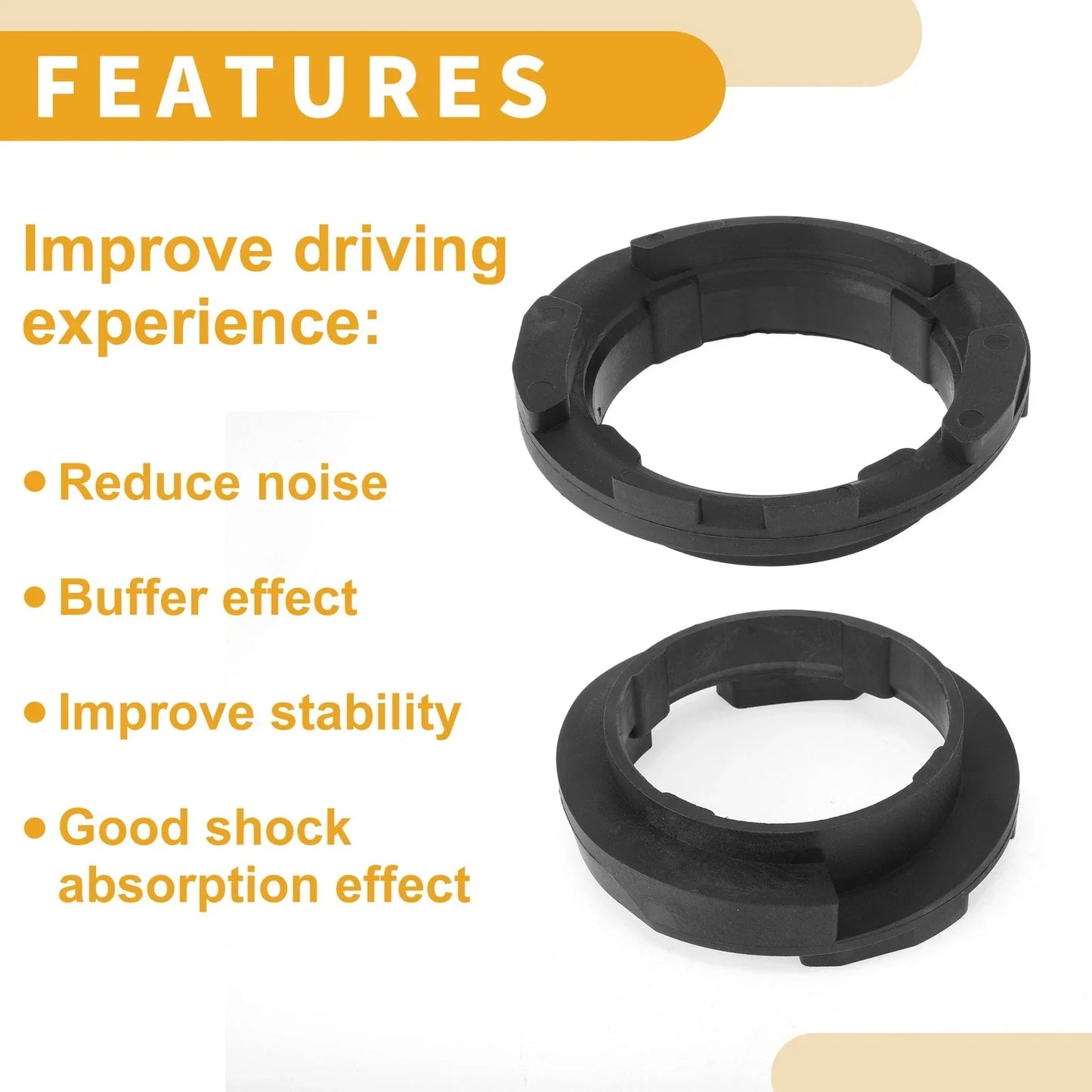 Upper Coil Spring Insulators for Porsche Macan 2015-2024 (1 Pc)