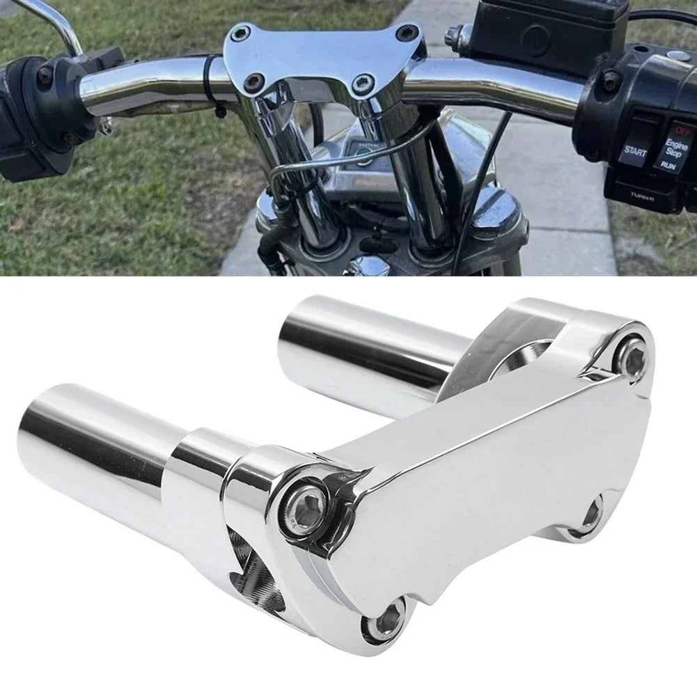 4" Risers 1" Handlebar Clamp for Harley Fat Boy Low Rider Softail (2007-2017)