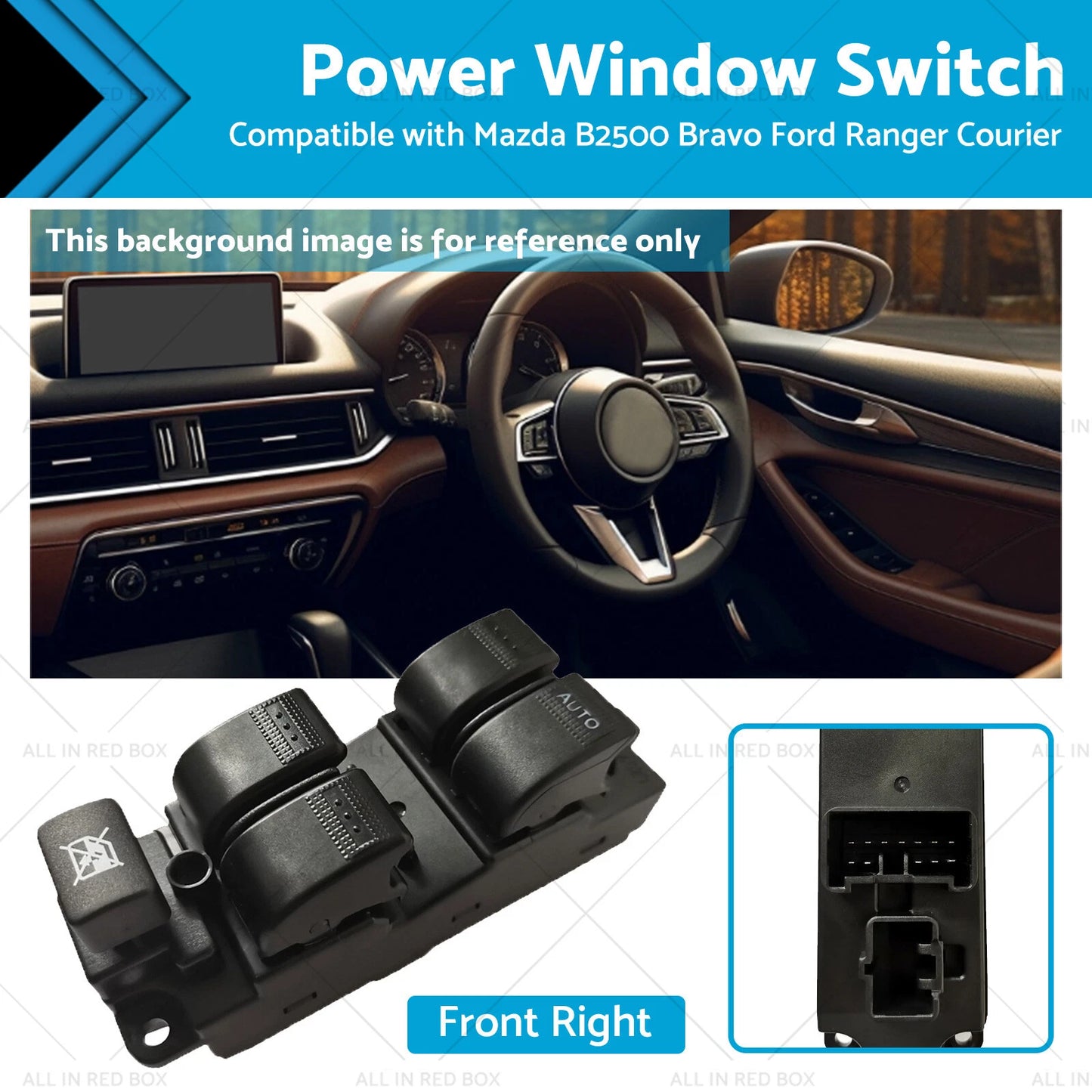 Power Window Switch for Mazda B2500, Bravo, Ford Ranger, Courier (1998-2006)