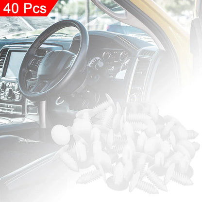 40 x Plastic Bolt Rivets Fasteners for Honda Trunk Clips