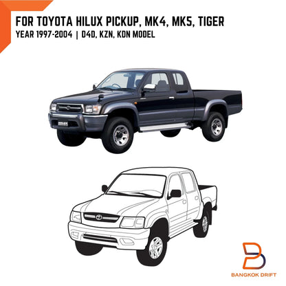 RH Grey Inner Front Door Handle for Toyota Hilux Ute (1997-2004)