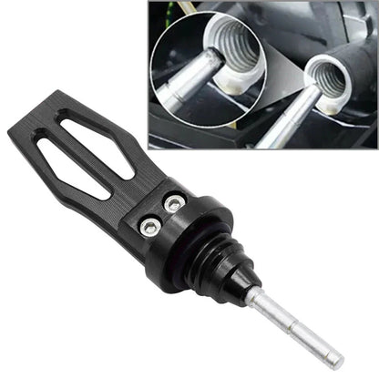 CNC Black Engine Oil Dipstick Cap Plug for Motorcycle Crankcase Gauge