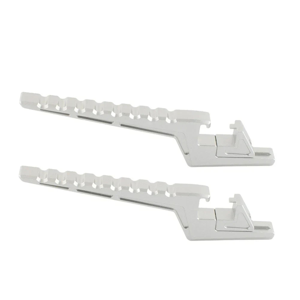 Silver Passenger Footpeg Extensions for Surron Light Bee X/S X/L1E (2020-2023)