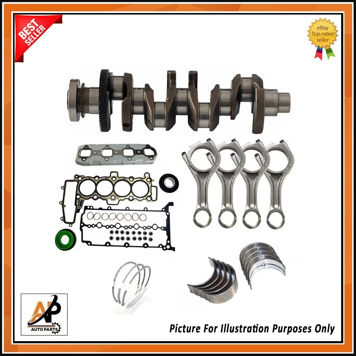 Crankshaft Engine Rebuild Kit for Land Rover Discovery 5 204DTA (2017–)