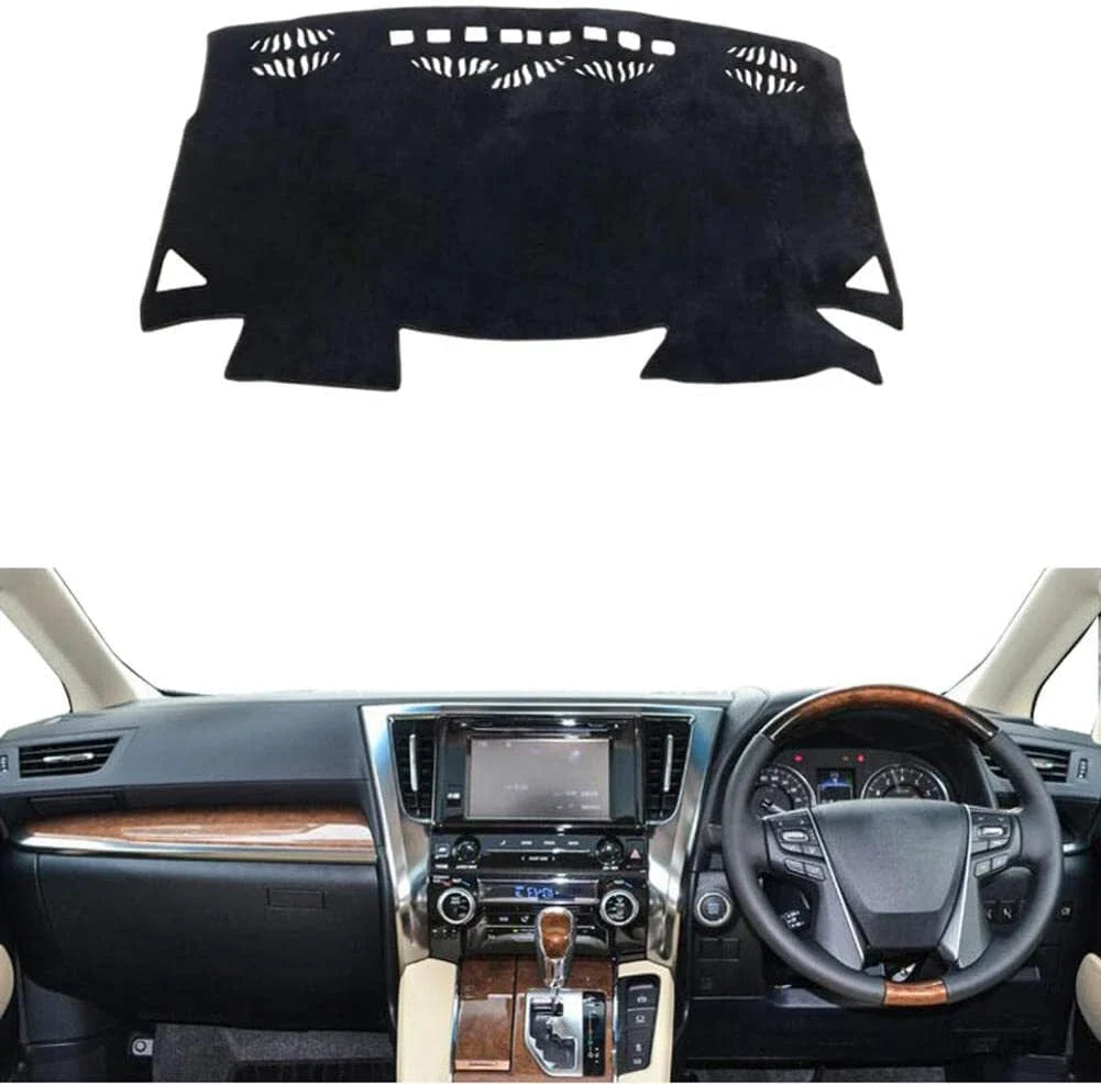 Non-Slip Dash Mat for Toyota Alphard AH30 GH30 (2015-2023) Black Cover