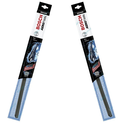 Front Pair Bosch Aerotwin Wiper Blades for Mazda Premacy CP 2001~2003