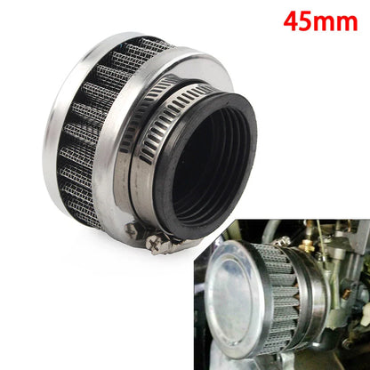 45mm Stainless Steel Air Intake Filter Cleaner for Motorcycle Scooter