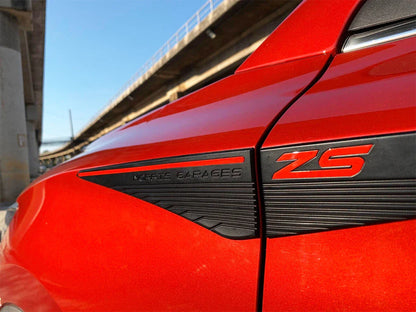 Side Vent Door Cover Trim for MG ZS (2018-2021) Matte Black Red