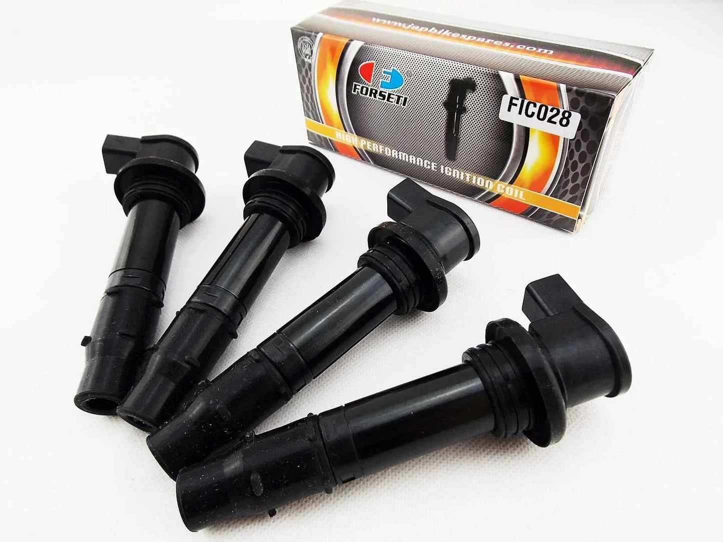 4 x FORSETI Ignition Stick Coil Spark Plug Caps for YAMAHA V-MAX 1200 (09-10)