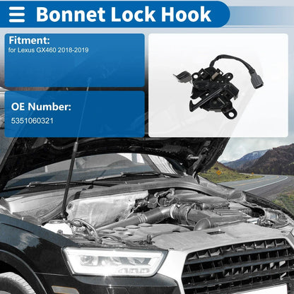 Hood Latch Assembly for Lexus GX460 (2018-2019) - 1 x Quality Replacement