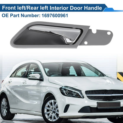 Interior Door Handle for Mercedes-Benz A180 (2004-2012) Gray Chrome