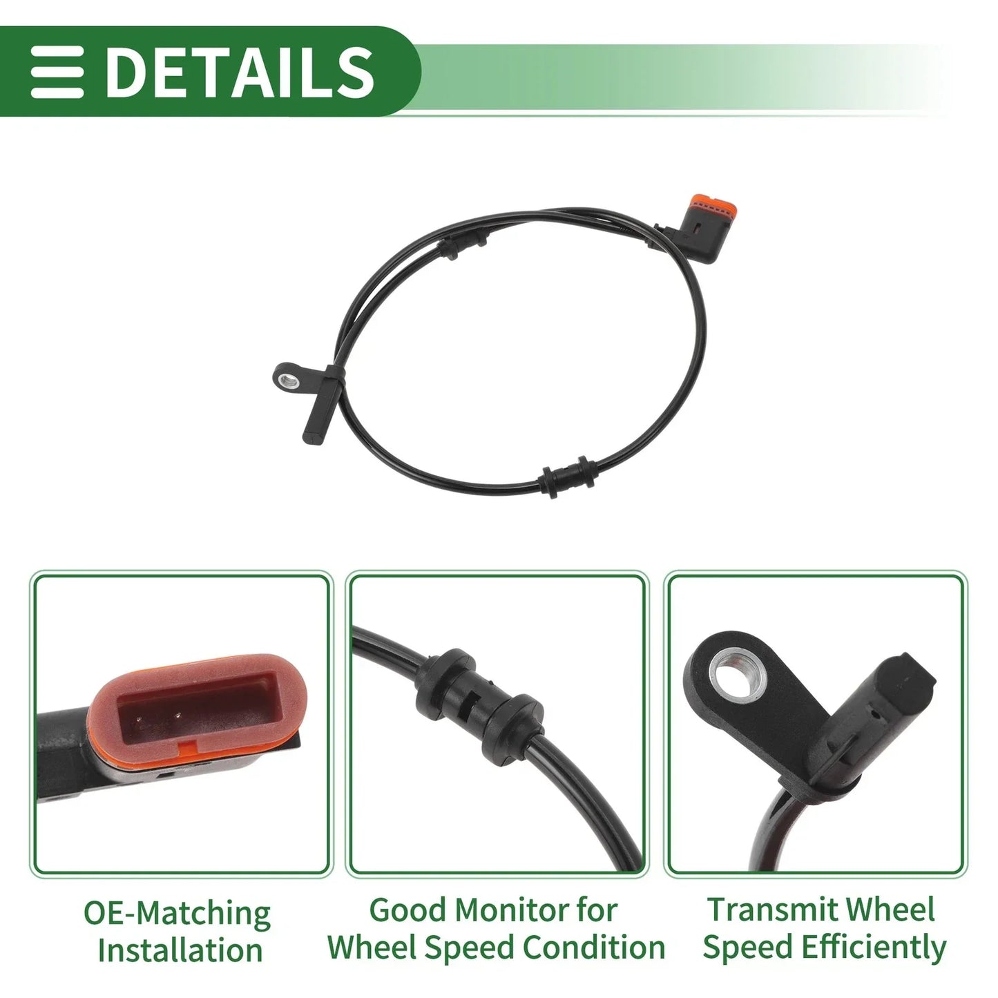 ABS Wheel Speed Sensor for Mercedes-Benz E300 (2011-2016)