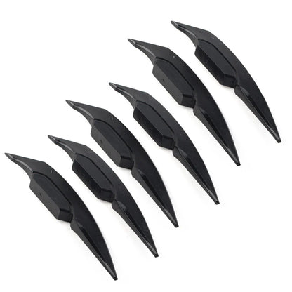 Black Motorcycle Fairing Winglets Side Spoiler Deflectors for Universal Models