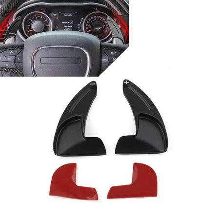 Black Steering Wheel Shift Paddle Shifter Extensions for Dodge Jeep Chrysler (N/A)