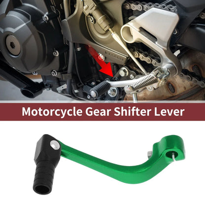 Folding Motorcycle Gear Shifter Lever for Honda CRF110F (2013-2018) Green/Black