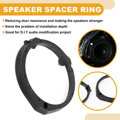 6.5" Speaker Subwoofer Mounting Spacer Bracket Ring for Honda