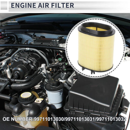 Car Engine Air Filter for Porsche 911 3.6L 3.8L (2009-2012) - 1 x Pc