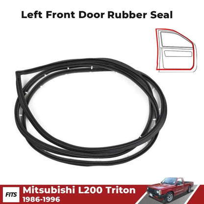 Door Rubber Seal Weatherstrip Front LH Fits Mitsubishi L200 Triton K14 1986-96