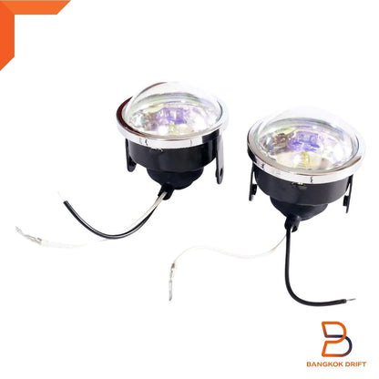 DLAA Rainbow Lens Universal 2" Fog Light Spot Lamp H3 12V 55W for Car