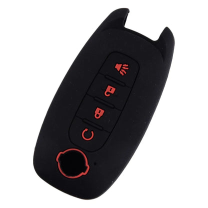 Silicone 4 Button Key Cover Case for Nissan Kicks Rogue Pathfinder (2023)