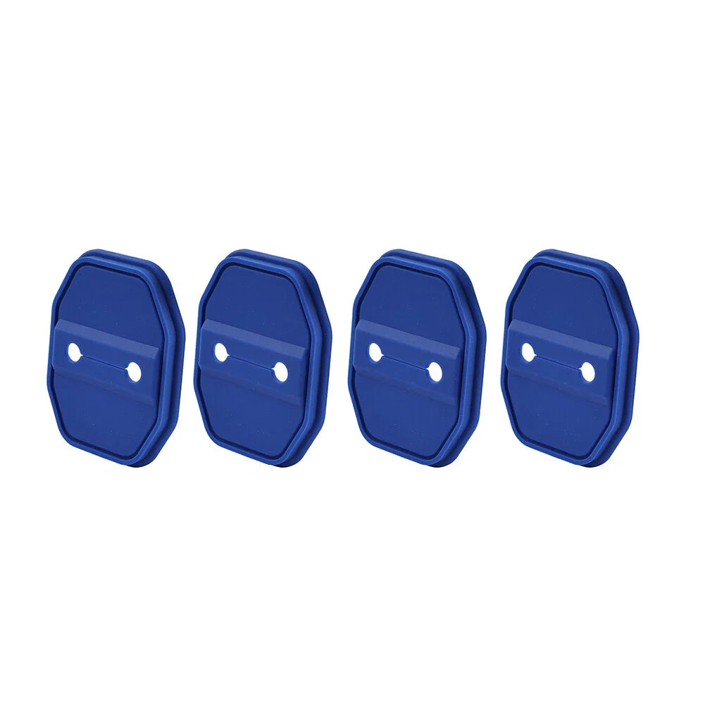 Blue Door Lock Protective Covers for BMW F40, G20, Benz C-Class, Maserati