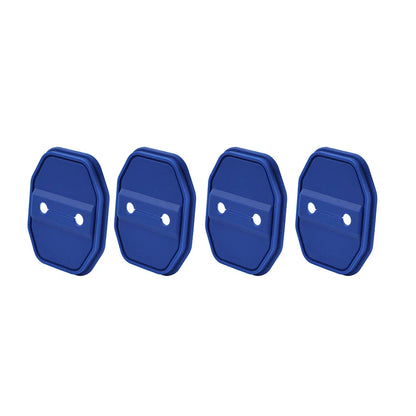 Blue Door Lock Protective Covers for BMW F40, G20, Benz C-Class, Maserati