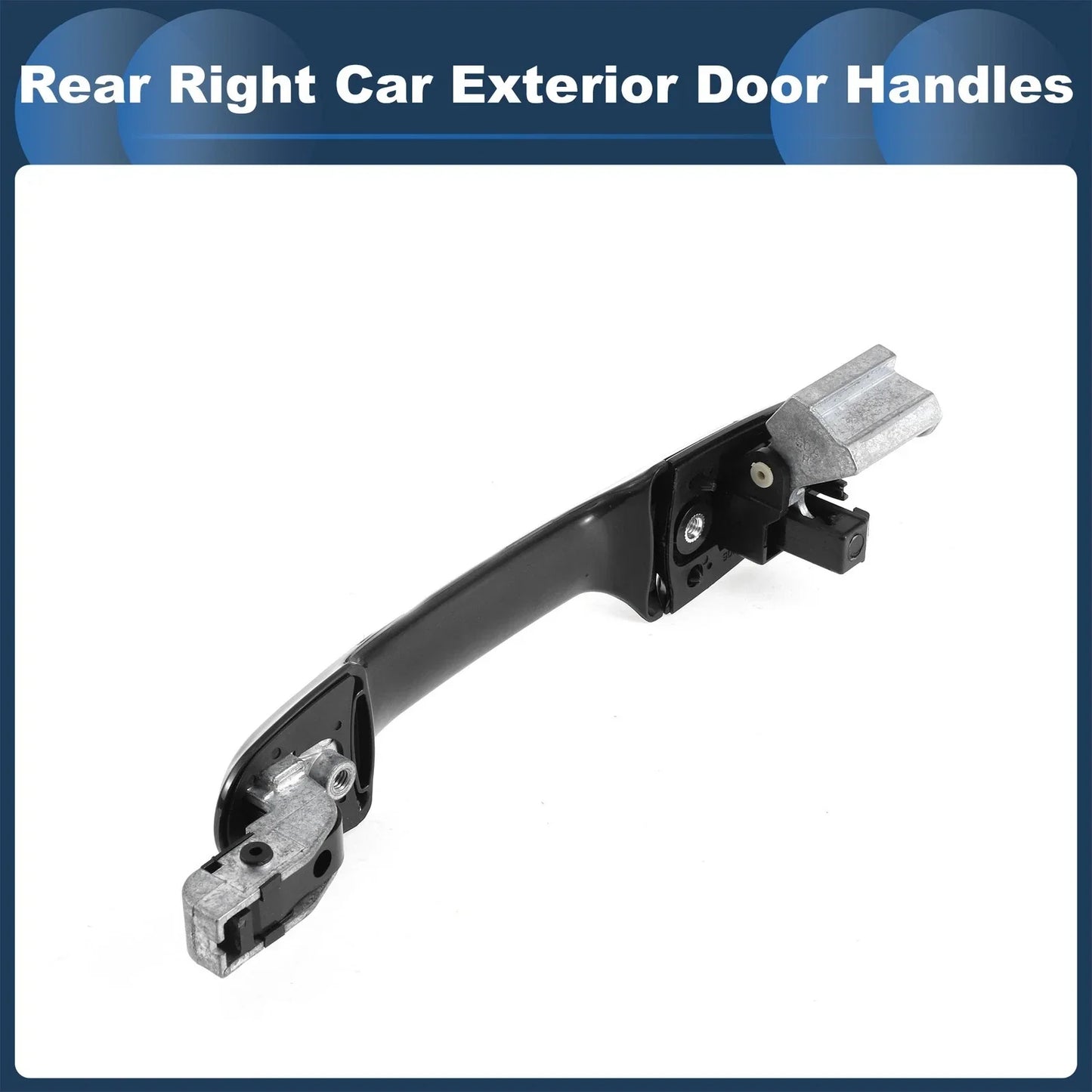 Rear Right Exterior Door Handle for Honda Accord (2003-2007) Silver Tone