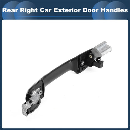 Rear Right Exterior Door Handle for Honda Accord (2003-2007) Silver Tone