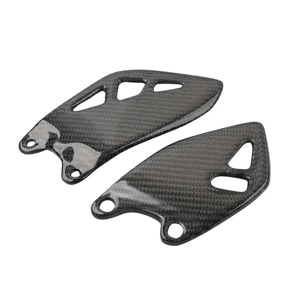 Carbon Fiber Footrest Plate Heel Guard for Kawasaki ZX-10R 2015-2024
