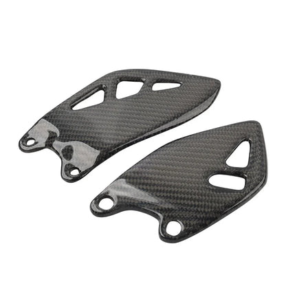 Carbon Fiber Footrest Plate Heel Guard for Kawasaki ZX-10R 2015-2024