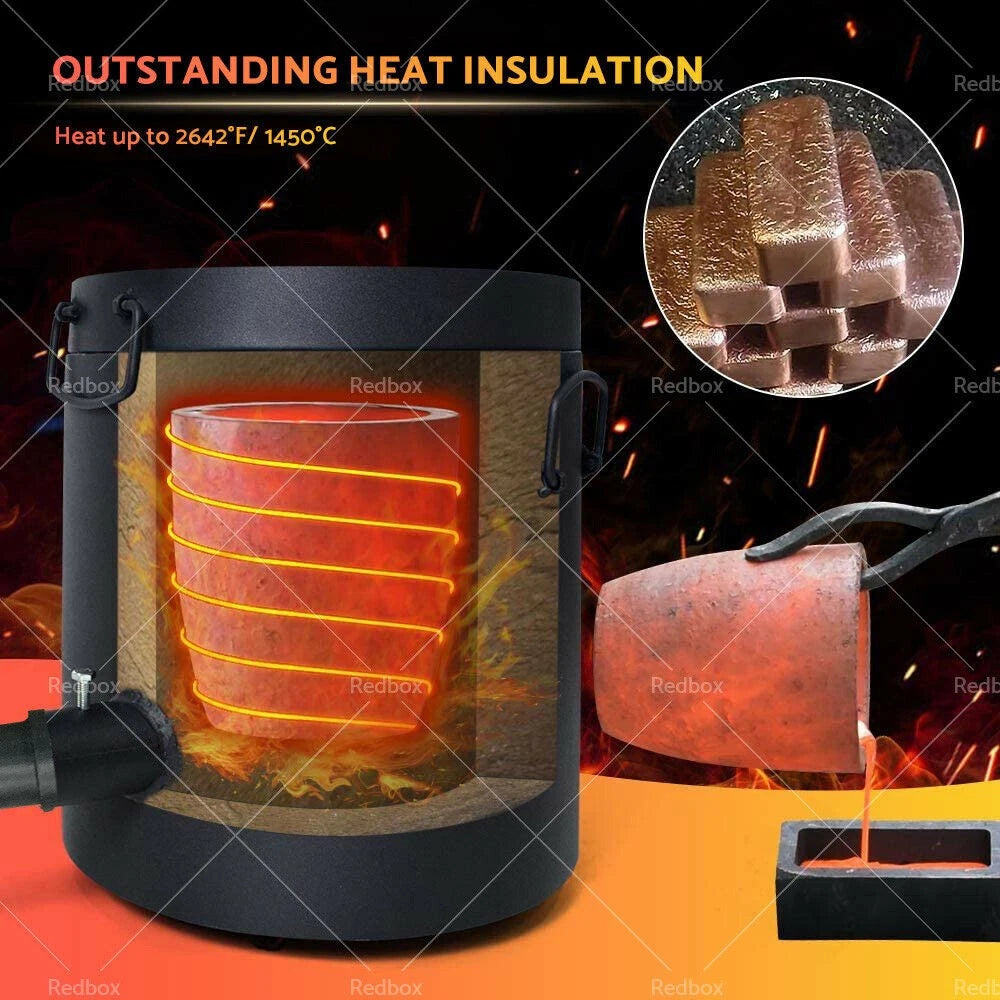 6KG Propane Metal Melting Furnace for Copper, Silver, Aluminium