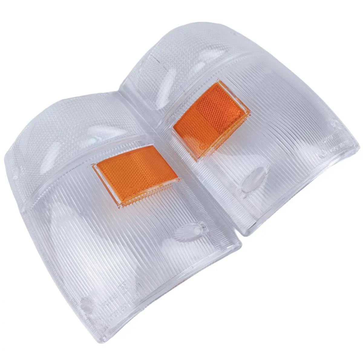 Pair Signal Corner Light Lens White Fits Isuzu NPR NQR NKR Truck 1999-06 AU D12