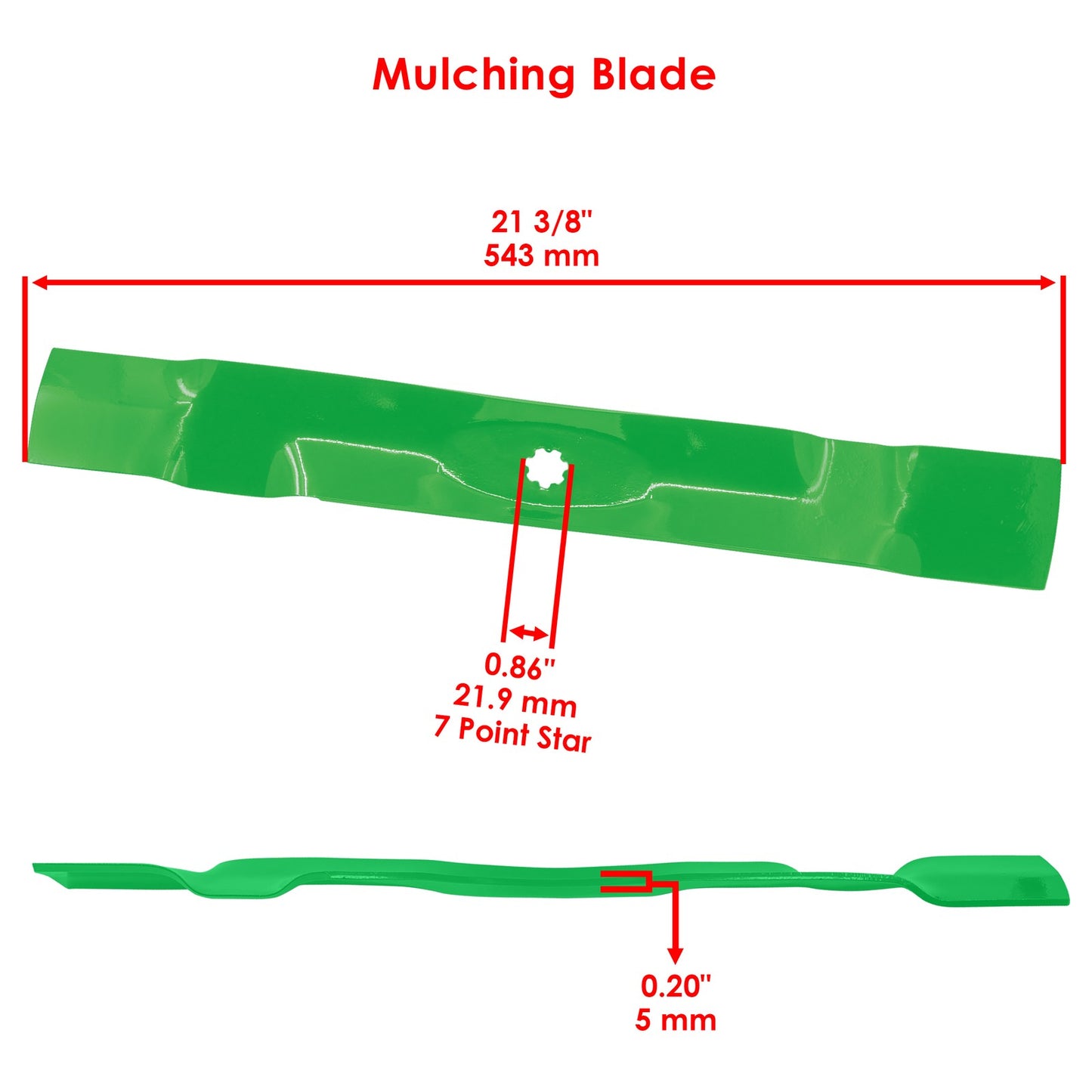 Deck Blade Replacement 42 Inch for John Deere D110 D120 D125 D130 (2004–2015)