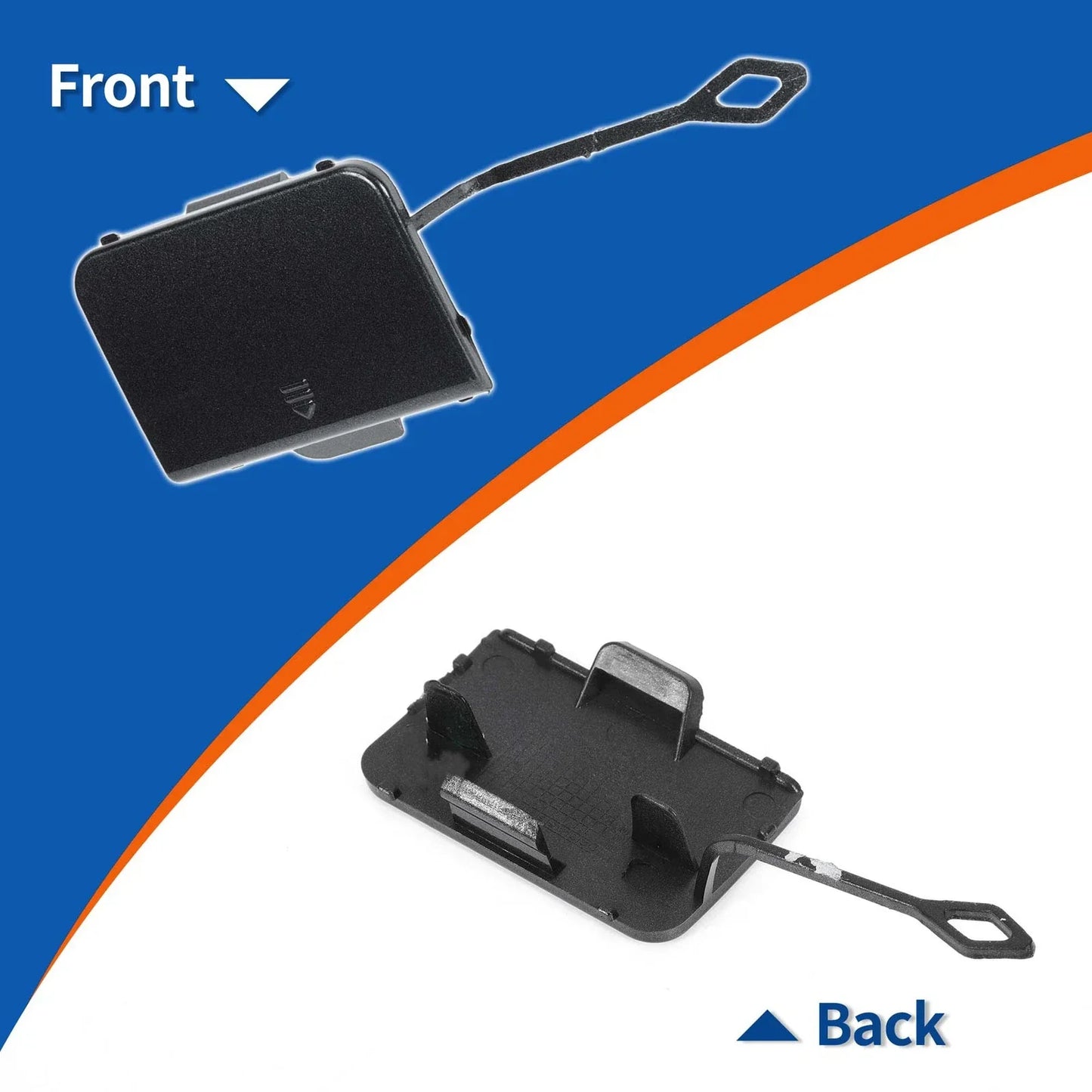Front Car Bumper Tow Hook Cover for Mercedes-Benz C-Class (2007-2014)
