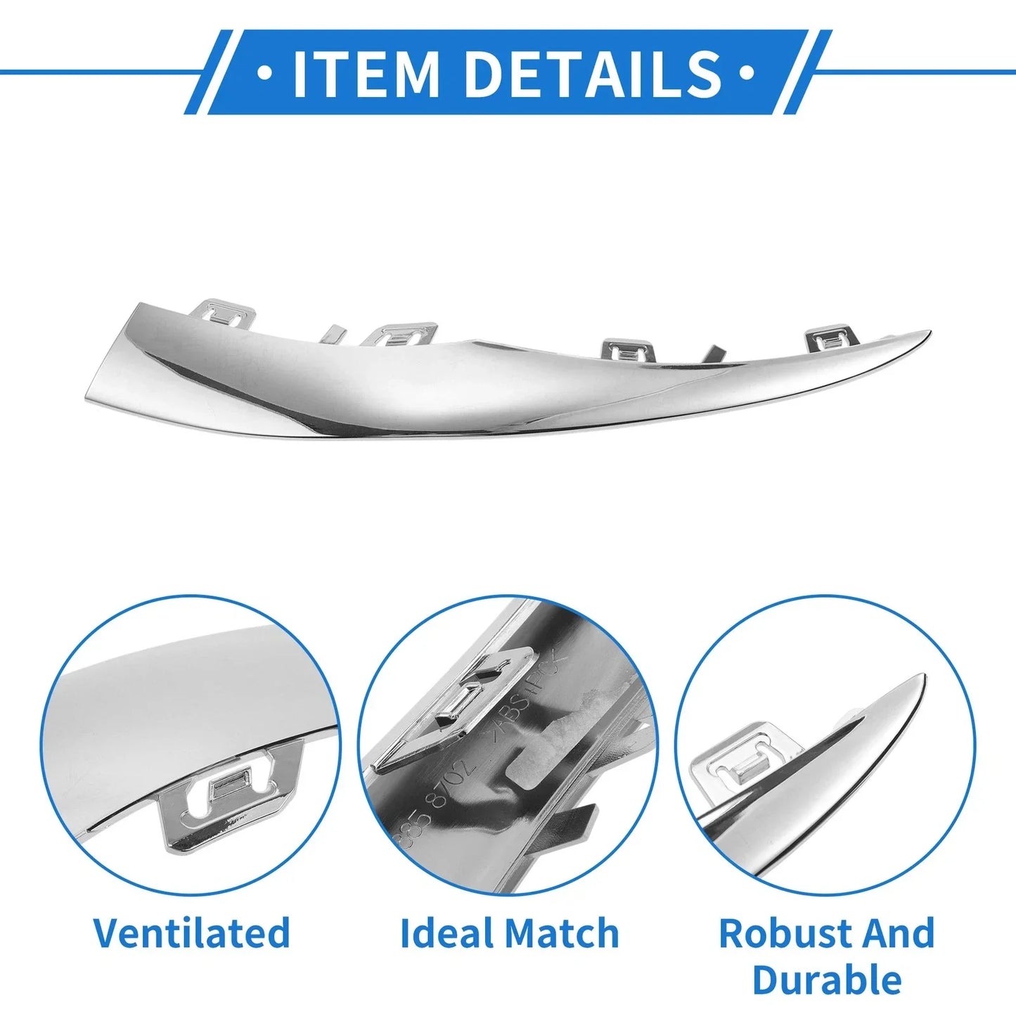 Front Right Bumper Grille Trim for Mercedes-Benz W205 (2019-2021)