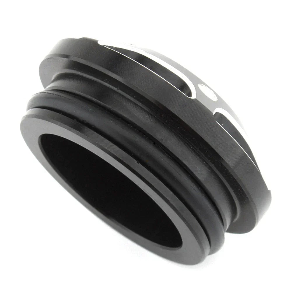 Black & Silver Frame Hole Cover Caps for Harley X350