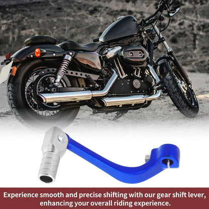 Folding Motorcycle Gear Shifter Lever for Honda CRF110F (2013-2018) Blue Silver