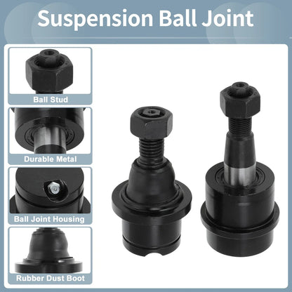 4 x Front Upper Lower Ball Joints for Dodge Ram 2500 3500 (2003-2010)