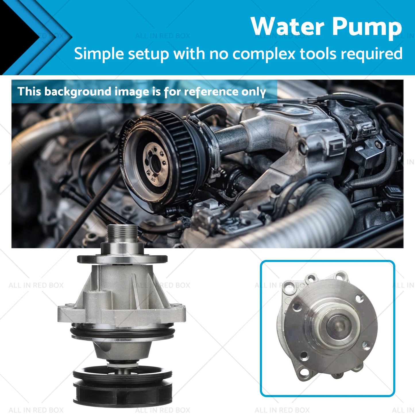 Water Pump for BMW E36 E46 E39 M50 M52 M54 325i 328i 528i (1992-2006)