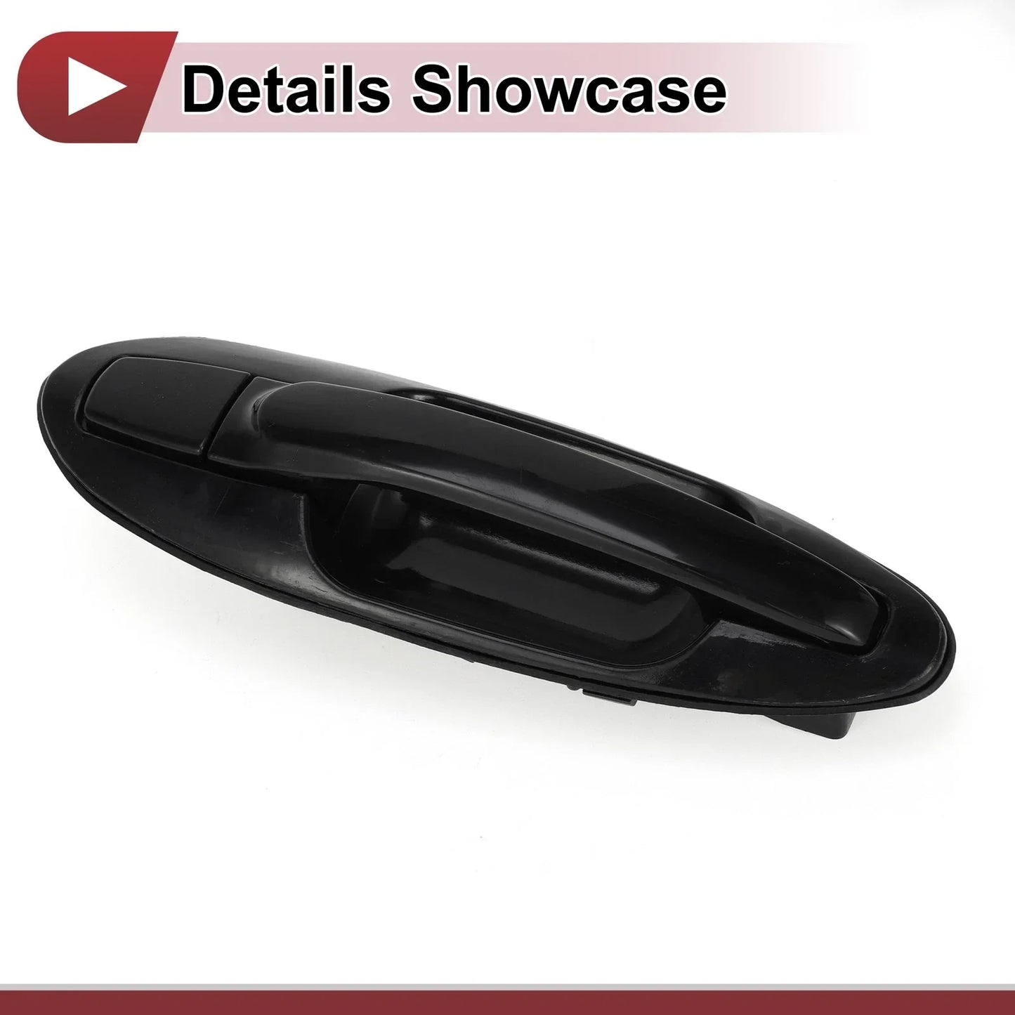 Exterior Door Handle for Hyundai Sonata Rear Right Black ABS (2011-2019)