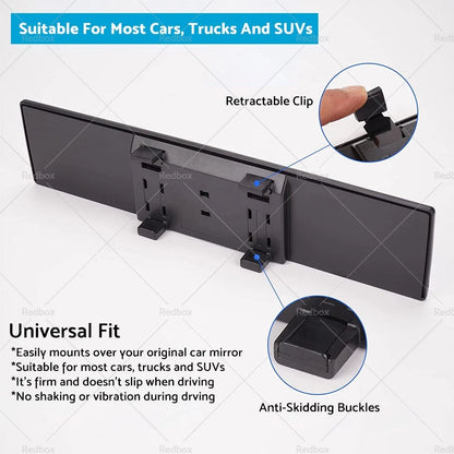 300mm Convex Clear Lens Wide Angle Anti Glare Rear View Mirror for Car