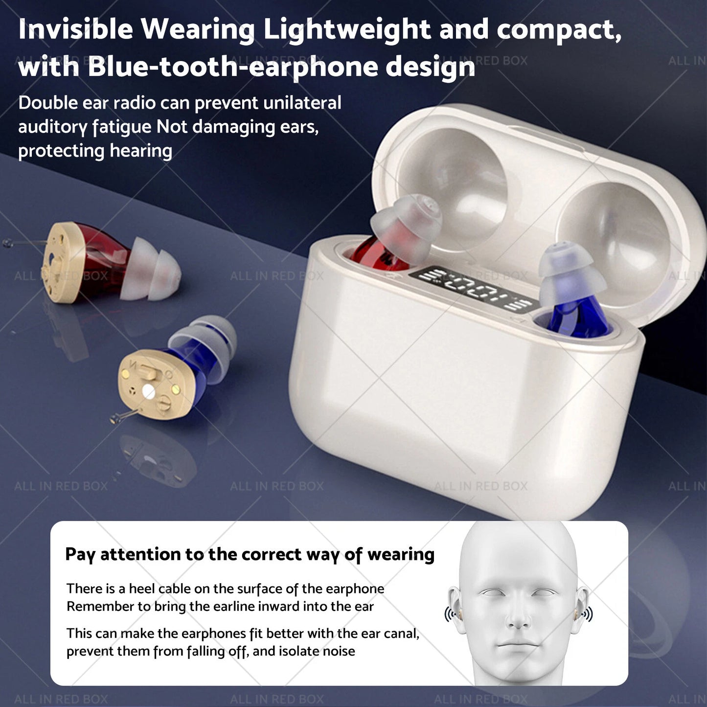Rechargeable Digital Hearing Aids with Noise Reduction for AU