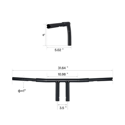 8'' T-Bar Handlebar for Harley Sportster 883