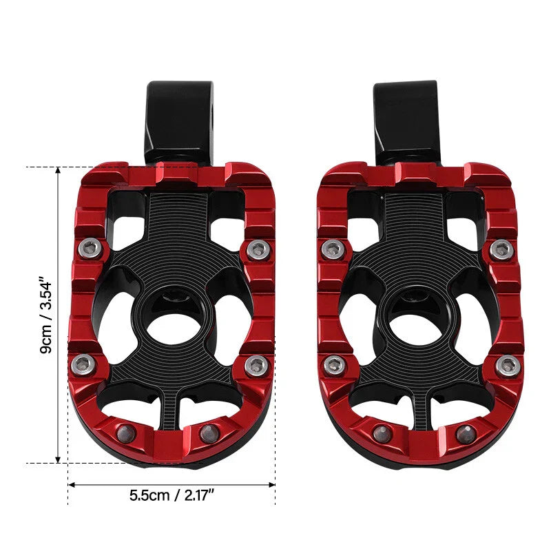 Foot Pegs for Harley Softail Fat Bob Black Red (2018-2024)