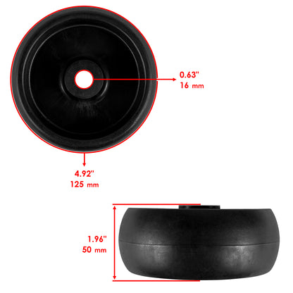 Deck Roller & Wheel Assembly with Pin for John Deere Z535M Z540M (2007–2018)