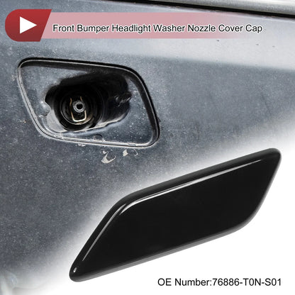 Front Left Washer Nozzle Cover for Honda CR-V 2015-2017 Black 1 x Cap