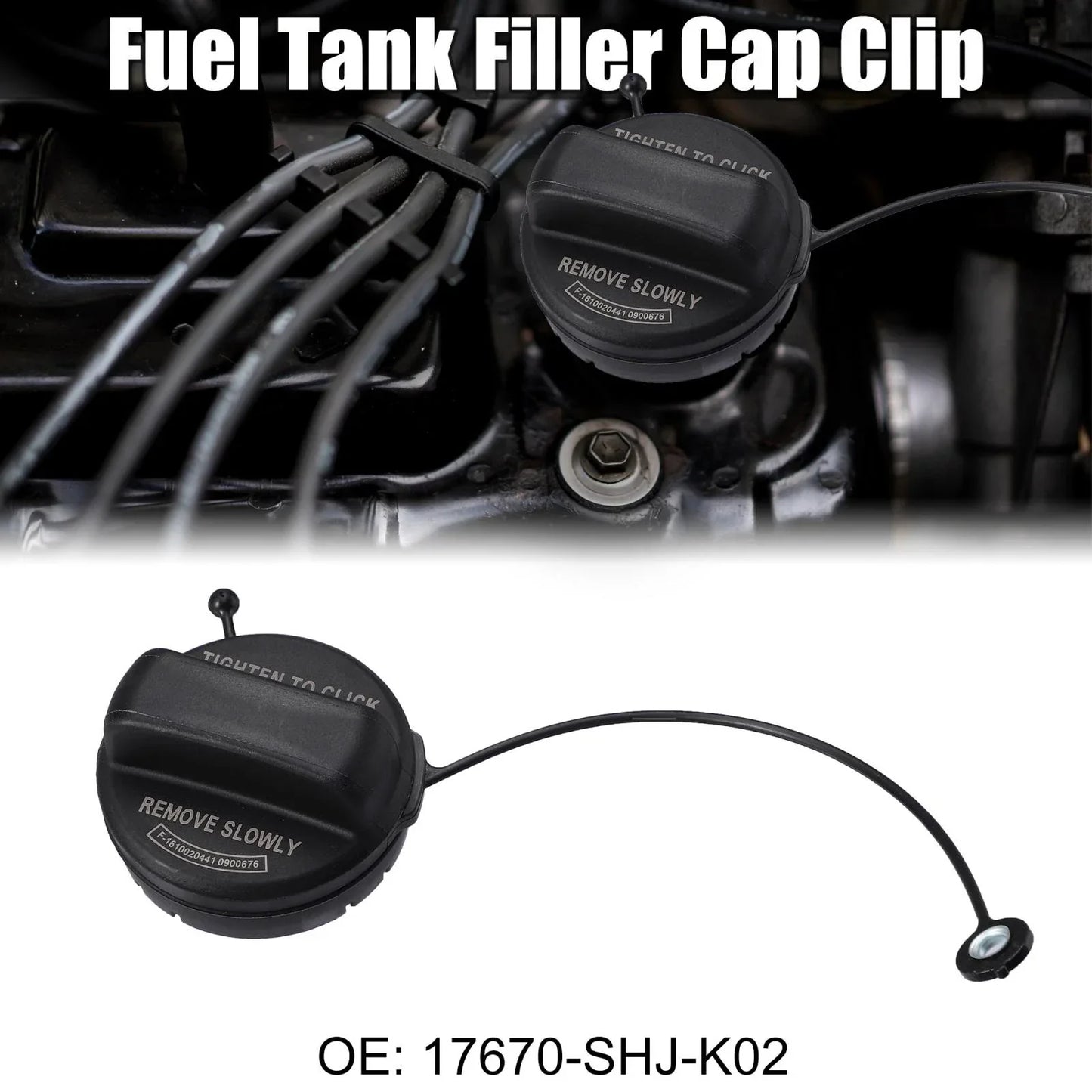 Gas Engine Oil Filler Cap Plug Cover for Honda Accord (2003-2007)