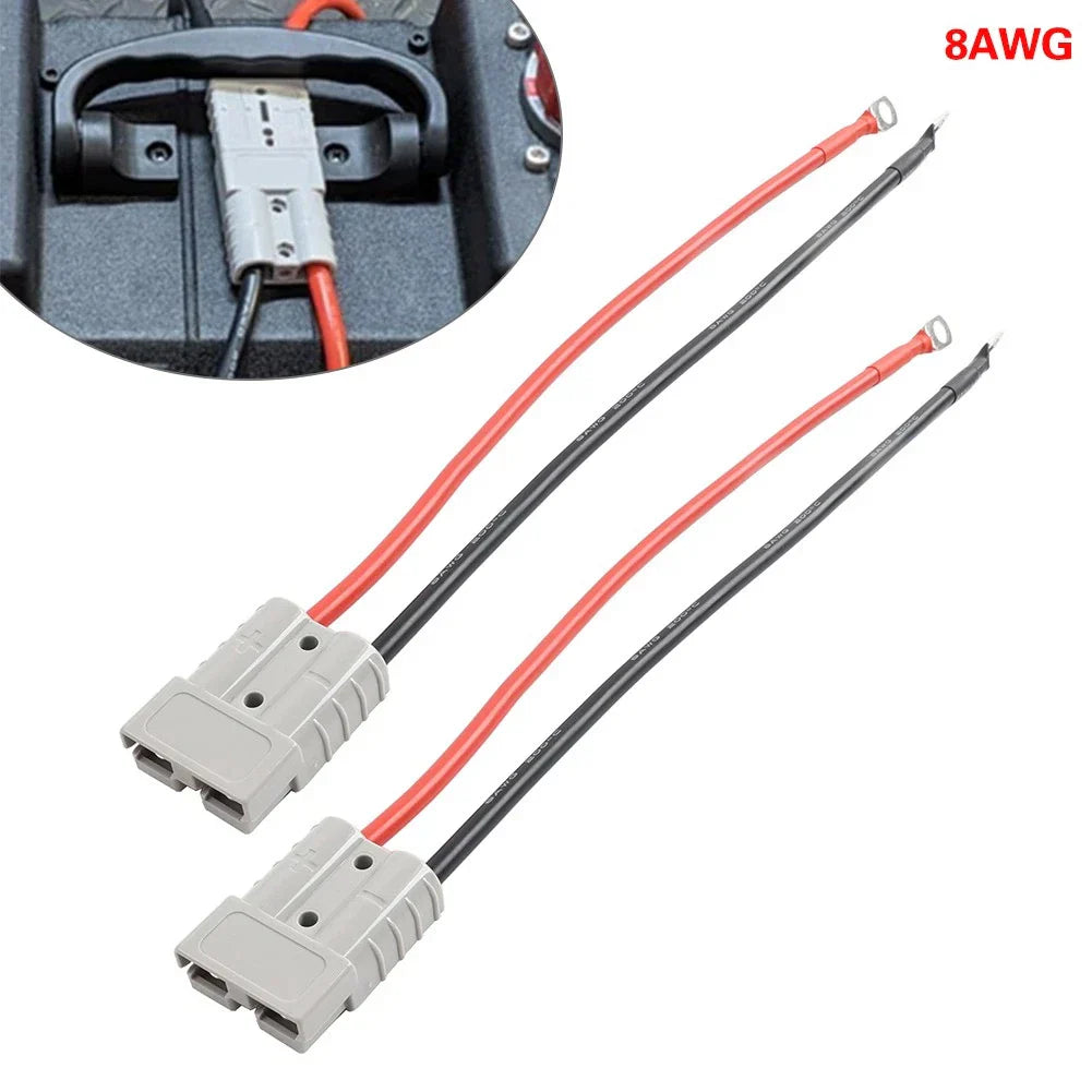 8AWG 50A Battery Quick Connector Kit for Cars, Tractors, Motors