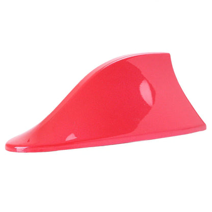 Red Shark Fin Roof Antenna Radio Receiver for Universal Cars